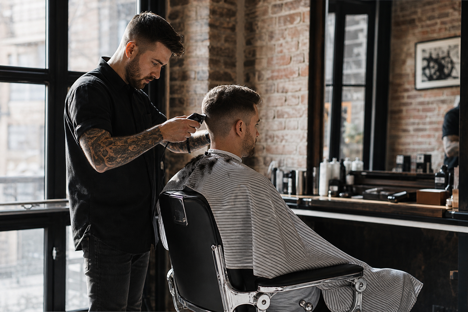 Inside the NORTH CUT shop